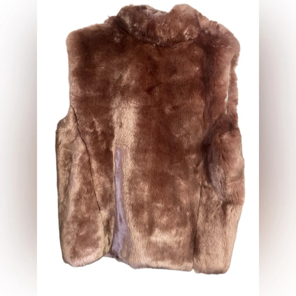 NWT Donna Salyers Fabulous Furs GORGEOUS XL Faux Fur Vest - Picture 5 of 7
